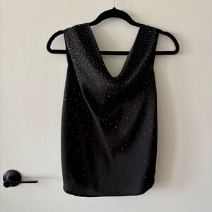 Y2K GUESS Sparkly Halter Top | Black Silver | Whimsygoth Going Out | Size S